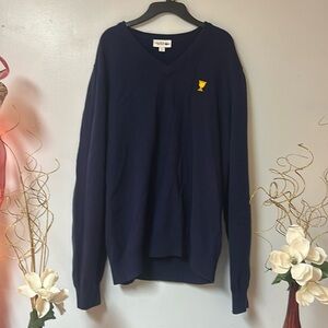 Navy men’s Lacoste sport sizeL
Presidents cup golf sweater 
Smoke free home soft